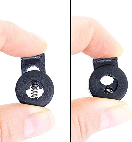 Sgt Knots Circle Spring Cord Lock Black Black Plastic Toggle Stoppe - Stoppers на кабелот