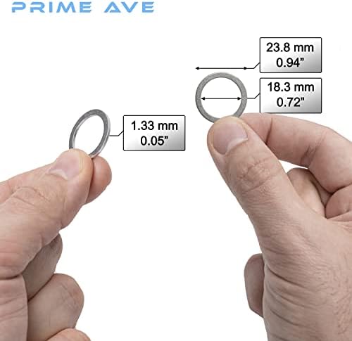 Prime Ave 18mm Crush Aluminum Mail приклучок за гаснење на приклучоци компатибилни/замени за Ford Mazda Porsche & Volvo ~ Дел 900 123