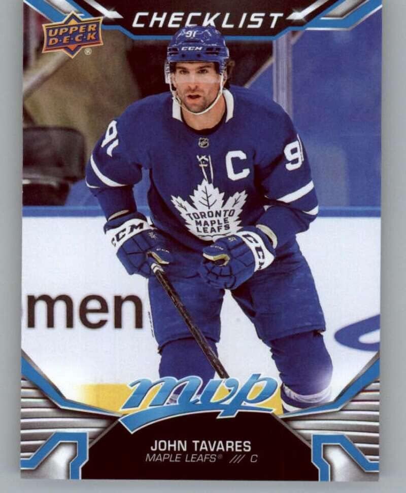 2022-23 Горна палуба МВП 200 Johnон Таварес Торонто јавор лисја NHL картичка за трговија со хокеј хокеј