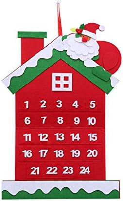Низа Бисери Закачалки Големи Украси Божиќен Календар Божиќно Доаѓање Со Џебови Филц Домашен Декор