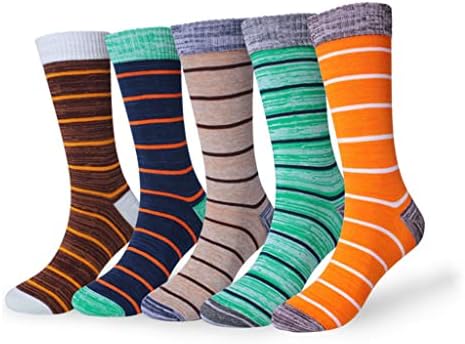 Uxzdx cujux 5 пара машки чорапи ленти со памук со голема големина есен зимски дебел дел машки чорапи среќен чорап човек