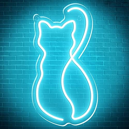 Затемнет мачка неонски знак за домашен декор предводени неонски светла kildид декор осветли неонски знак декор за спална соба