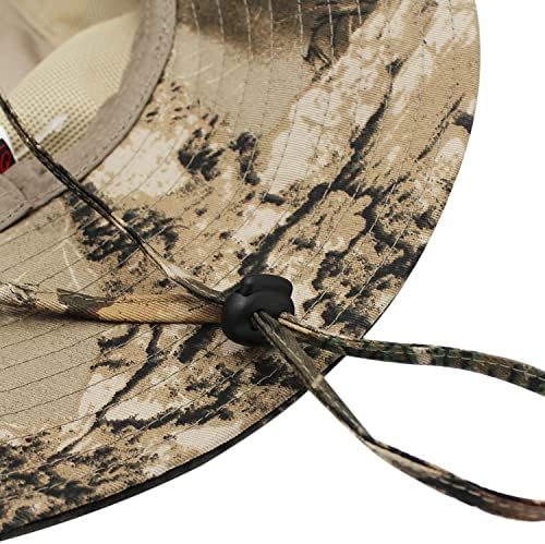 Широк риболов капа за риболов со мажи wooden, капа капа за капа со капаче за вратот за риболов за градинарство за пешачење