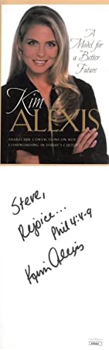 Ким Алексис потпиша Модел За Подобра Идна Книга Со Тврд Повез на Стив- AC92212-JSA Сертифициран-ТВ Списанија