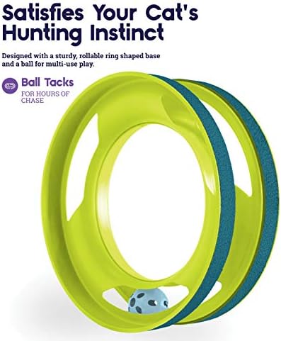 PetStages Ring Track зелена ролна и Chase Interactive Cat Track Toy