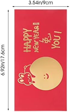 Стобок 2023 Кинеска Нова Година Црвени Пликови, Година На Зајакот Црвени Пликови Црвени Џебни Пликови Лунарни Кинески Црвени Пакети