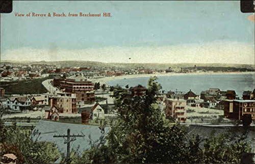 Поглед на Revere & Beach, од Beachmont Hill Revere, Ma Massachutsets Ma оригинална античка разгледница