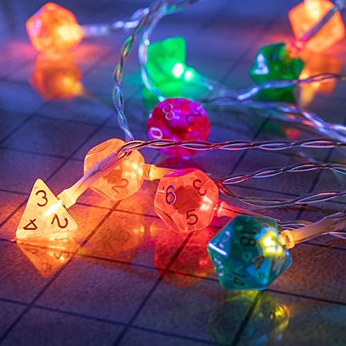 Полиетални коцки жици светла зандани и змејови улога на играње играчи на фанови Дома градина спална соба на отворено затворен wallиден украси