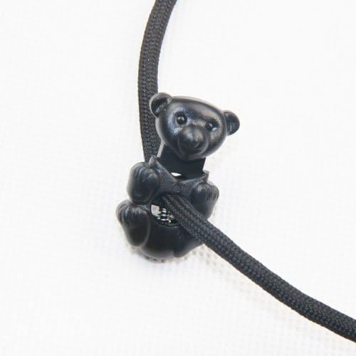 10x мечка во стил на кабел брави за стопење црна црна боја
