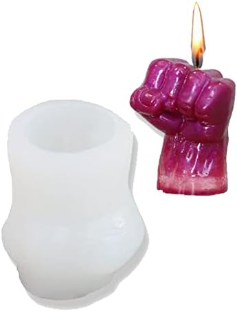 Мавадон тупаница силиконска свеќа од сапун од сапун црна животи материјата за декорација на торта за печење, правејќи свеќа од
