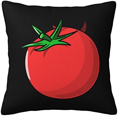 Pooedso свежи домати фрлаат капаци на перници 18x18 инчи двострана кадифен перниче ги покрива софа за украсување на семејства