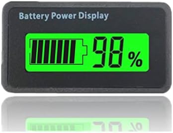 Универзален индикатор за капацитет на батеријата тестер волтметар со LCD дисплеј, дисплеј за напојување на батеријата од 12-48V