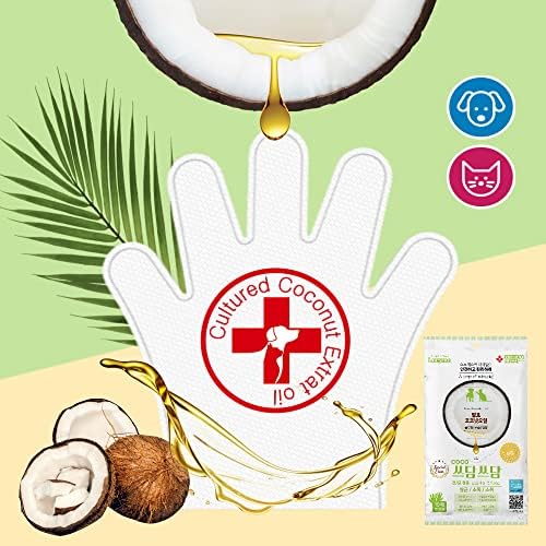 LUCYMO 10 парчиња чистење нараквици за капење за домашни миленици - кои содржат култивирано масло од екстракт од кокос, туш за раствор без стрес