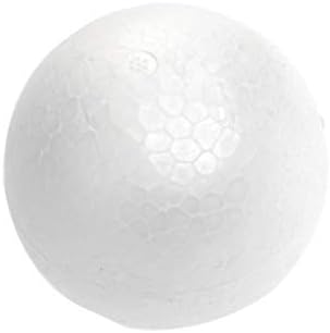 Healifty 12cm бела пена топки полистирен занаетчиски топки пена топка за занаети, украси, училишни проекти и украси
