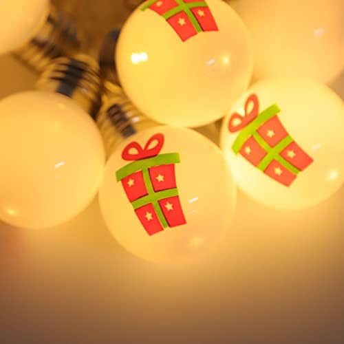 Декоративни светла PLPLAAOO, 9,8ft 20 LEDS батерии управувани со сијалички со топка, жици, жици на самовила за сијалица, жица за божиќни ламби,