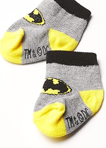 DC Comics Baby Baby Baby 3 Piect Подарок Подарок Подарок Бетмен Телосјут Чорапи за подигање и Подарок за подароци
