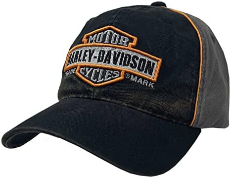 Вршено трговска марка на Харли-Дејвидсон, заштитена трговска марка, измиена бејзбол капа црна