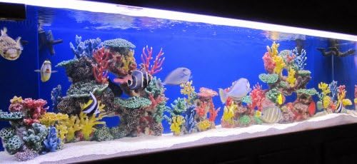 Instant Reef DM047PNP Среден вештачки корал вметнува декор, лажни украси на корални гребени за шарени аквариуми за слатководни