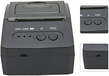 Преносен печатач за термички етикети Ashata, 4x6 USB за превоз на етикетата за превоз за печатач за испорака и мал бизнис, ПОС термички печатач