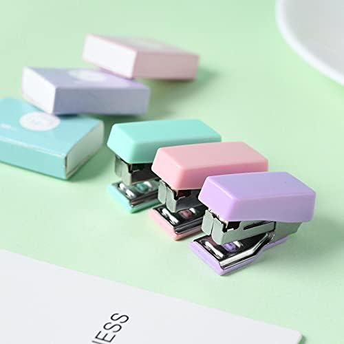 Na Makaron Mini Stapler Set Stapler Office Supplies Stapler Cherry Blossom Power