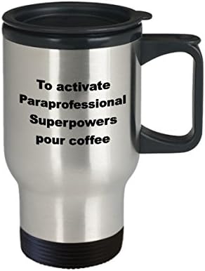 Парапрофесионална Кригла За Патување-Смешен Термоизолиран Нерѓосувачки Челик Суперсила Шолја За Кафе Подарок