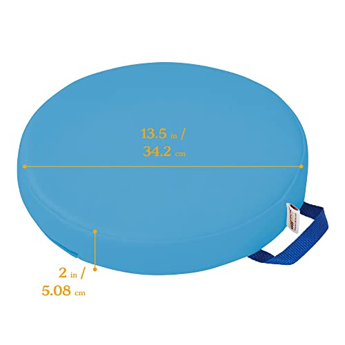 Перница за подни зони на ECR4KIDS, тркалезно, флексибилно седење, француско сино, 6-парчиња