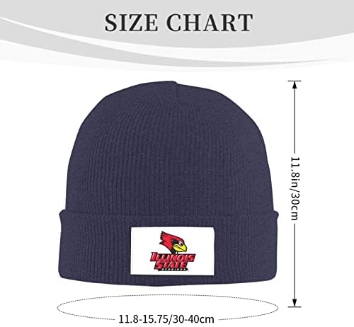 Парндеок Државен универзитет во Илиноис, лого унисекс, возрасна плетена капа капа за мажи жени, топло прицврстено капа за капа