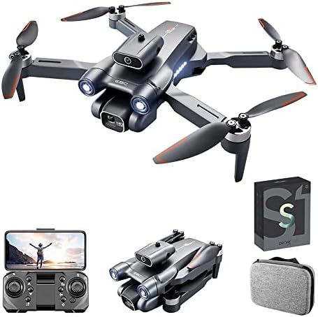 Zottel Dual Camera 4K HD далечински управувач авион за деца, мотор без четки, мини дрон за возрасни почетници, преклопен квадкоптер, подарок за играчки за момчиња и девојчиња