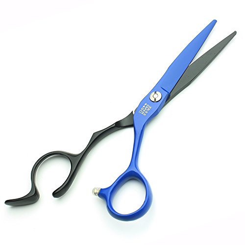 5,5 инчни црно сини професионални фризерски ножици Јапонија 440с високи ножици за коса
