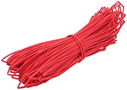 Плиолефин Полиолефин топлината што може да се намали кабел за кабел за жица од 50 метри должина од 1,5 мм внатрешна диа црвена (Tubo de poliolefina