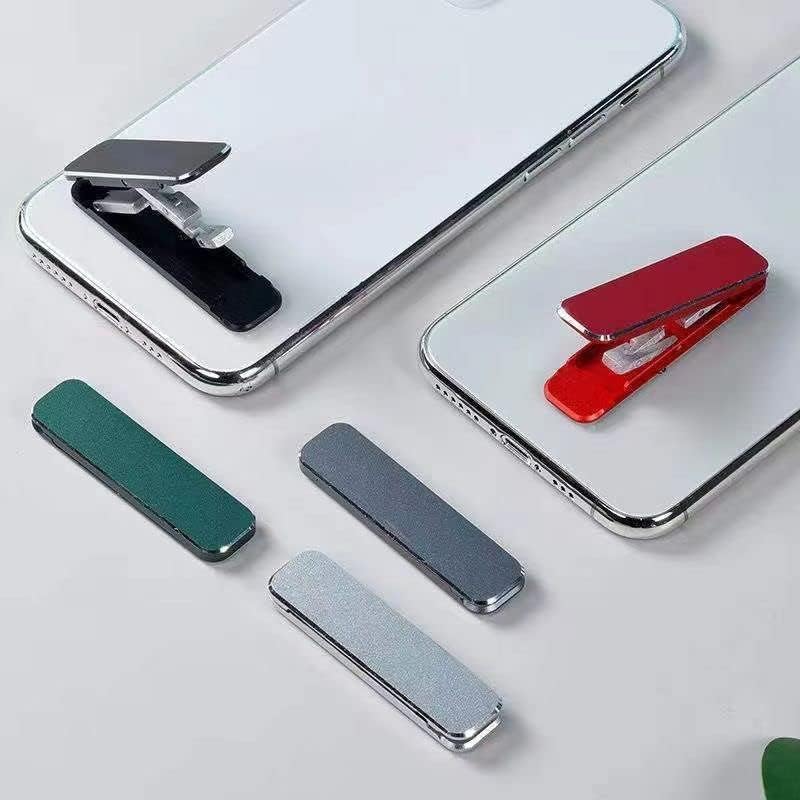 Држач за мобилни телефони Ladumu W-облик лесен за да се стави ултра-тенки десктоп штанд во внатрешна алуминиумска легура лесен за носење