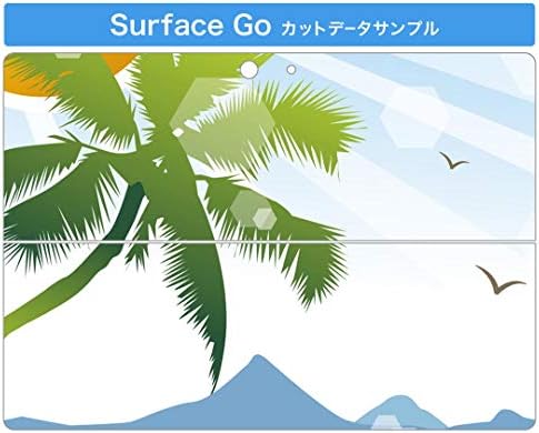 Декларална покривка на igsticker за Microsoft Surface Go/Go 2 Ултра тенки заштитнички налепници на телото 001381 Јужна земја Тропско