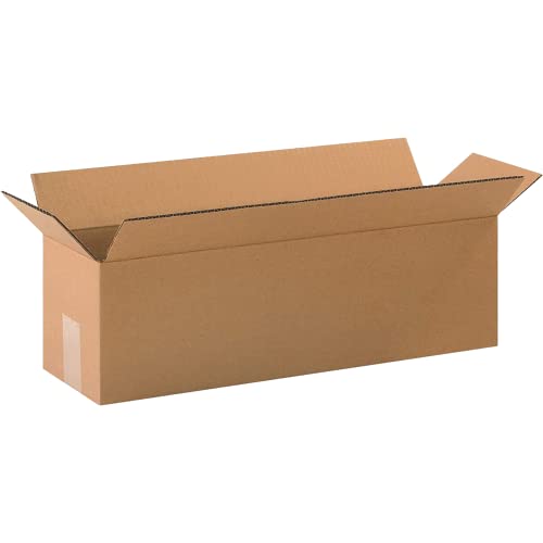Кутии за испорака Aviditi Големи 20 L x 6 W x 6 H, 25-пакет | брановидна картонска кутија за пакување, движење и складирање 20x6x6 2066