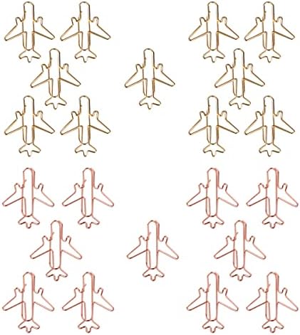 Стобк Детска авионска авион 192 парчиња Rustproof, за големи резерви на авиони за патувања за патувања меморија, роза декоративни практични клипови, клип -клип за лет, држ