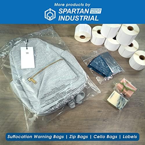 Спартан Индустриски - 13 ”x 18” 2 милји чисти реклопни патенти пластични поли торби со заптивка за заклучување