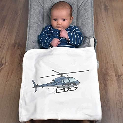 Azeeda 'Blue Helicopter' Памучно бебе бебе/шал
