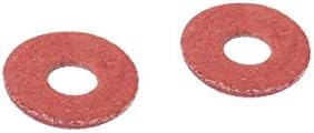 X-gree 3mmx8mmx0.8mm влакна изолациони подлога за прицврстување на подлогата црвена 100 парчиња (Rondelle di fissaggio по Tamponi изоланти во Fibra 3MMx8mmx0.8mm Rosso 100pz