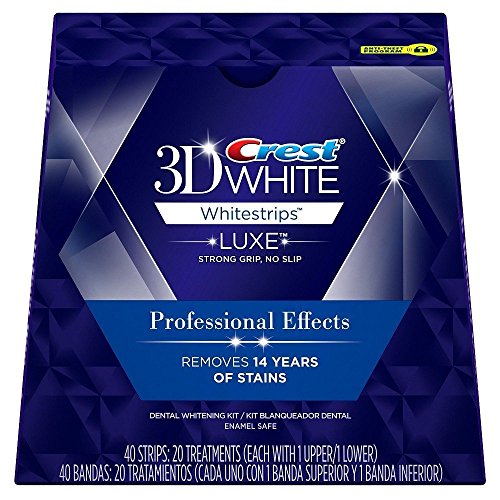 Crest 3D Luxe Whitestrips Професионални ефекти, емајл Безбеден - 20 CT - 2 PK