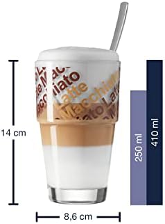 Cup Cafe Latte 410 ml соло, транспарентно, 4 единици, Леонардо