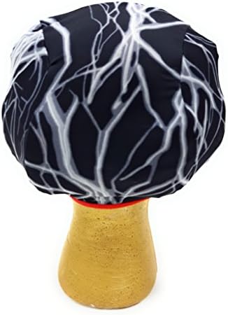 Борење капа за коса - над стилот на главата - црна молња