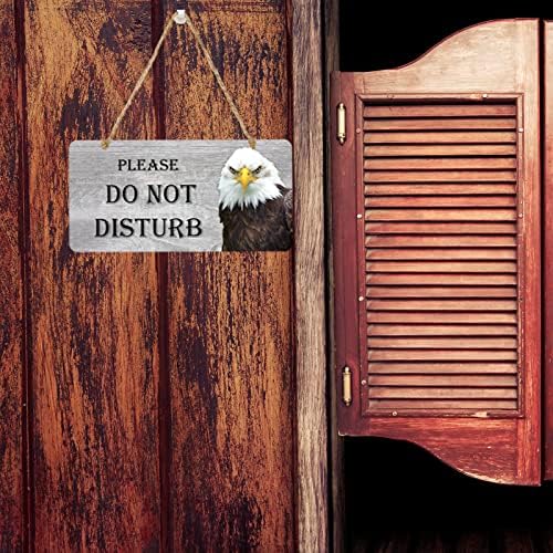 Не го вознемирувајте знакот за закачалка на вратите, не вознемирувајте/добредојде Ве молиме тропајте знак за печатење на дрвени врати