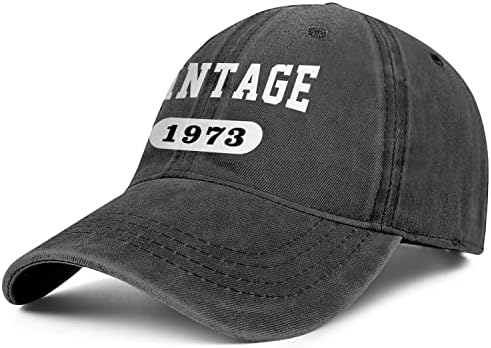 50 -ти роденденски подароци за мажи жени 1973 капи Гроз Гроздобер 50 годишно извезено бејзбол капа