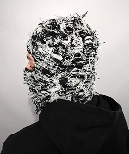 Атакаи Балаклава потресена плетена целосна маска за скијање на лице зимско ветровито на вратот потопло за мажи жени една големина