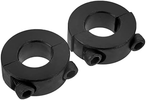 Doitool 10 парчиња одделни затегнати прстенести јаки на вратило на вратило фиксиран прстен на вратило на влечење челик црна до
