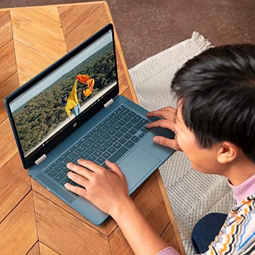 2022 Предводник НА HP X360 Chromebook Спин 2-во-1 Кабриолет Лаптоп, 14 HD Екран На Допир, Двојадрен Intel Celeron N4120 Процесор, 4gb RAM МЕМОРИЈА,