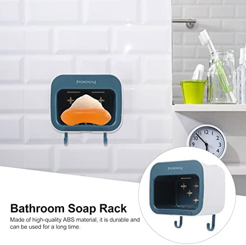 Заздравување на wallидот за монтирање на сапун за сапун со двојно слој сапун со сапун со сапун со сапун со сапун со сапун со куки за