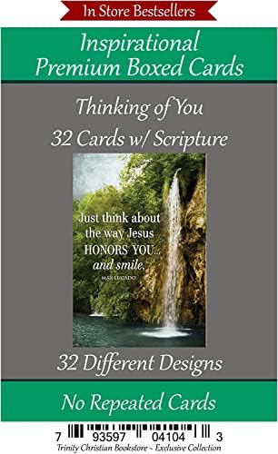 Размислувајќи за вас картички 32 Дизајн на христијански/религиозен честитки асортиман ~ Писмото во секоја картичка