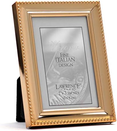 Рамки на Лоренс - 11723 Класична рамка за слика на мушка, 2,5х3,5, злато