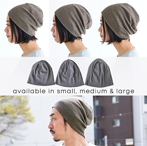Charm Mens Organic Potton Beanie - женска маглата плетена капа направена во Јапонија