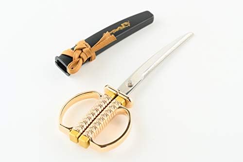 Nikken SW-50G нож Секи Дено убавина јапонски мечеви ножици, модел на златен змеј, вклучен висички штанд